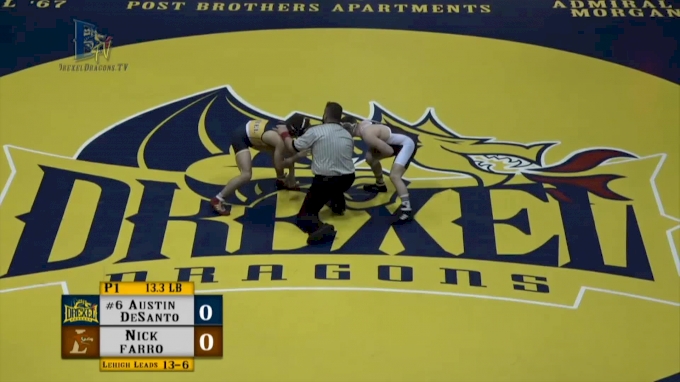 133: Austin DeSanto, Drexel vs Nick Farro, Lehigh