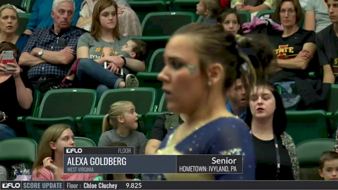 alexa goldberg floor west virginia 2017 big 12 championship