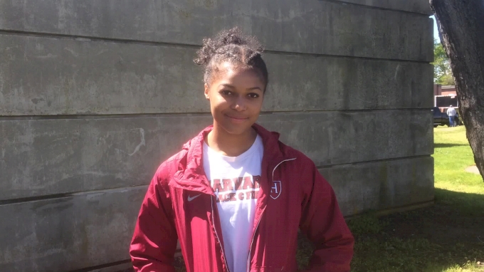 Gabby Thomas of Harvard on her busy day