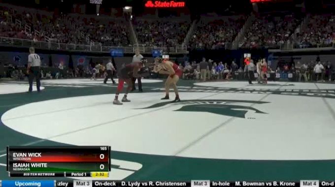 165 lbs Consi of 4 - Evan Wick, Wisconsin vs Isaiah White, Nebraska