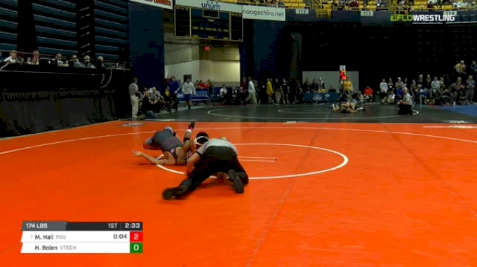 174 lbs Round of 16 - Mark Hall, Penn State vs Hunter Bolen, Virginia Tech
