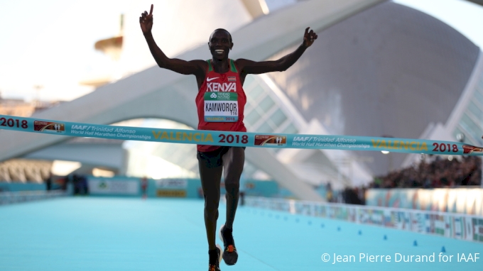 Kamworor bags World Half three-peat in impressive style