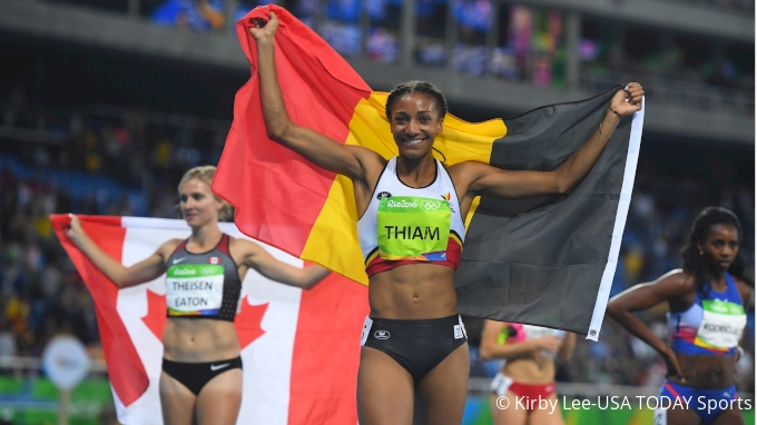 Athlete champions for women's decathlon in Olympics