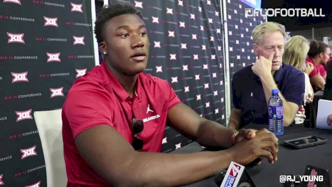 Oklahoma Linebacker Kenneth Murray At Big 12 Media Days