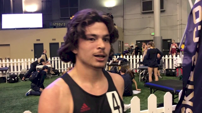 Mike Tate looked at Iowa State results before running his 13:37 NCAA leader