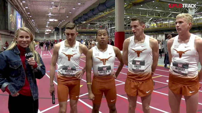 Texas men tried to solo a NCAA qualifer, win 1st DMR Big 12 title in 9 yrs